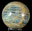 Polished Blue Calcite Sphere - Argentina #63163-1